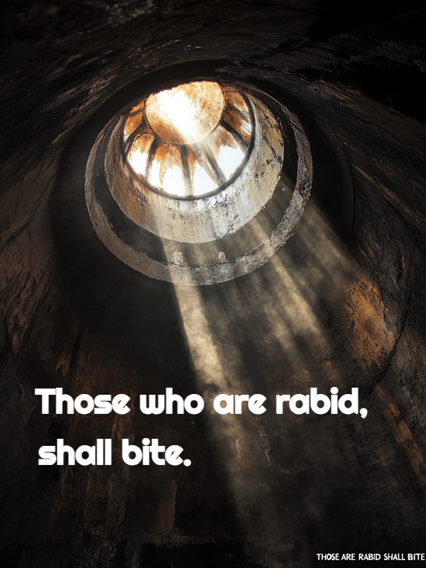 Those who are rabid, shall bite.